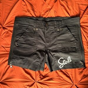 Andrew Christian Black Cargo Shorts